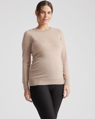 Mongolian Cashmere Maternity Crewneck Sweater