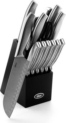 Edgefield 14 Piece Stainless Steel Cutlery Knife Set with Black Knife Block