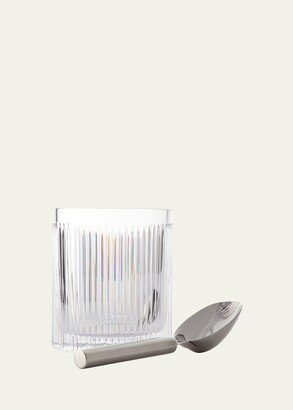 Waterford Crystal Aras Ice Bucket with Scoop-AA