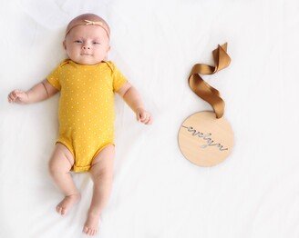 Laser Cut Round Wood Name Sign