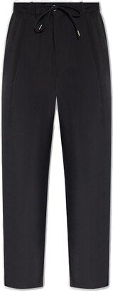 Tapered Leg Drawstring Trousers