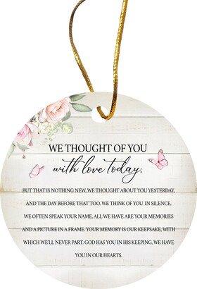 Memorial Ornament | Sympathy Gift Family in Loving Memory Tree Ornaments Funeral Favors Christmas Grief