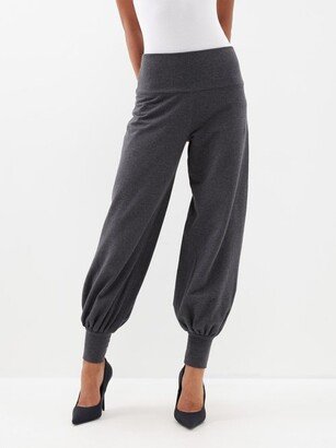 High-rise Jersey Track Pants