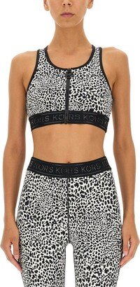 Logo Band Cropped Top-AB