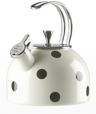 Whistle While You Work Enamel Teakettle