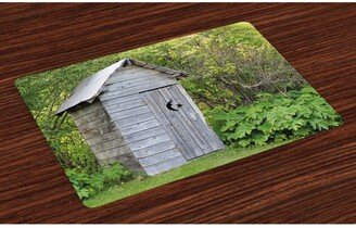 Outhouse Place Mats, Set of 4