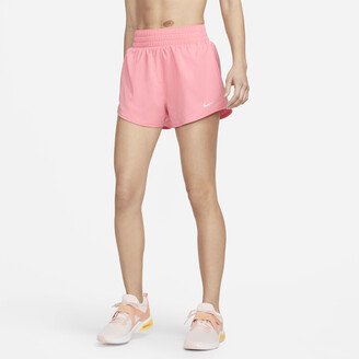 Women's One Dri-FIT High-Waisted 3 Brief-Lined Shorts in Pink