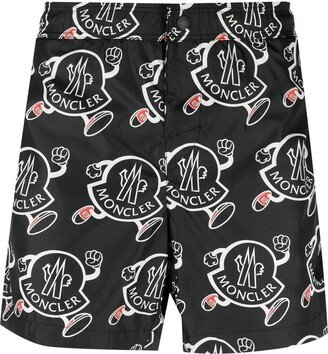 Logo-Print Swimming Shorts