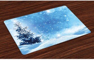 Winter Place Mats, Set of 4