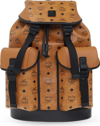 Backpack With Logo Unisex - Brown