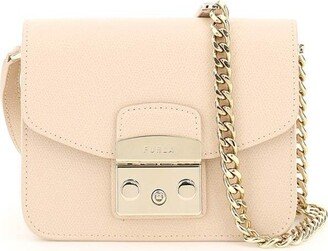 Metropolis Mini Logo-Engraved Crossbody Bag