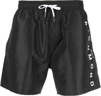 Logo-Print Swim Shorts-AE