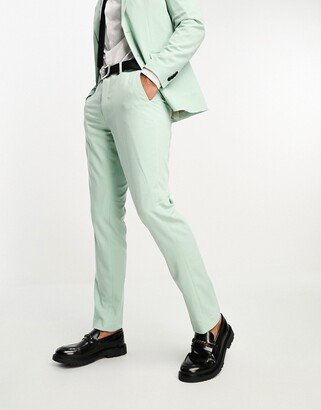 super slim suit pants in pastel blue