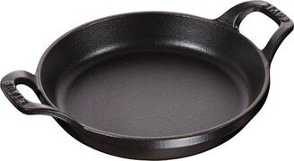 Cast Iron 6-inch Round Gratin Baking Dish - Matte Black