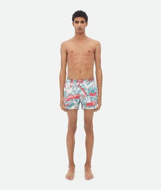 Printed Nylon Swim Shorts