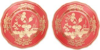 Rubrum porcelain dessert plate (set of two)