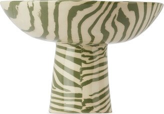 Henry Holland Studio Green & White Stripe Chalice Bowl