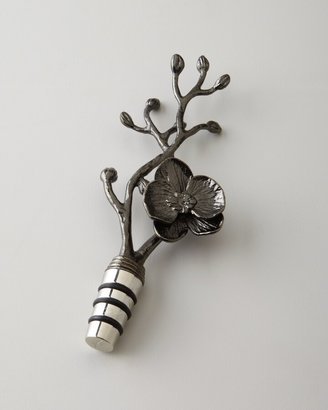 Black Orchid Wine Stopper