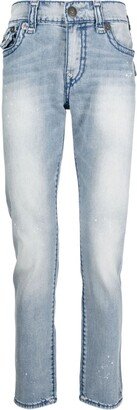 Faded-Effect Skinny Jeans-AA