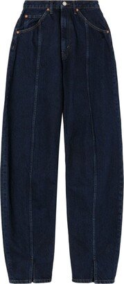 High-Rise Wide-Leg Jeans-AJ