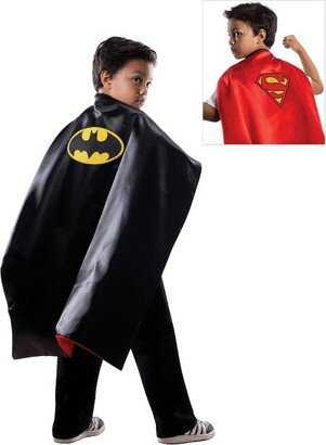 Kids Superman/Batman Reversible Cape - One Size