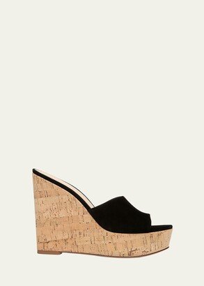 Dali Suede Platform Wedge Sandals