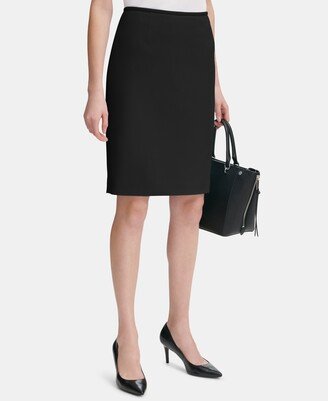 Women's Scuba Crepe Pencil Skirt, Regular & Petite