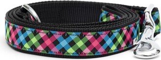 The Worthy Dog Carnival Check Pet Leash - Multicolored - L