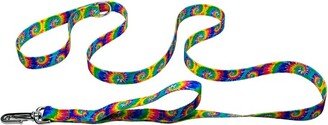 Country Brook Petz Classic Tie Dye Deluxe Reflective Dog Leash (6 Foot, 5/8 Inch Wide)