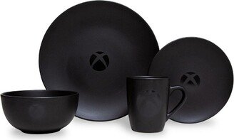 Ukonic Xbox Logo Matte Black 8-Piece Ceramic Dinnerware Set