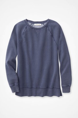 Women's Colorwash Fleece Sweatshirt - Midnight Navy - PS - Petite Size