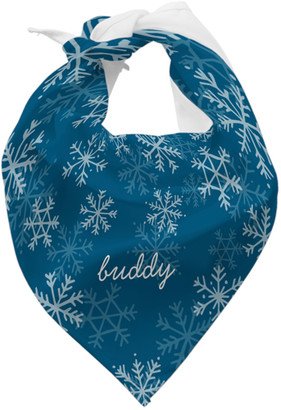 Pet Bandanas: Deck The Paws Snowflakes Bandana