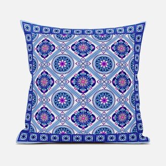 Amrita Sen Designs Amrita Sen Mandala Floral Tiles Indoor Outdoor Pillow Zip-AA