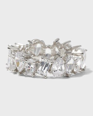 Golconda by Kenneth Jay Lane Multi-Shape Cubic Zirconia Eternity Band