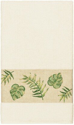 Zoe Embellished Bath Towel - Cream