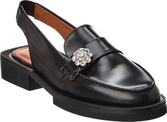 Leather Slingback Loafer