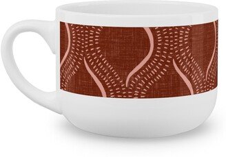 Mugs: Forever Optimistic - Rust Latte Mug, White, 25Oz, Red