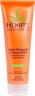 Sweet Pineapple and Honey Melon Herbal Body Wash For Unisex 8.5 oz Body Wash