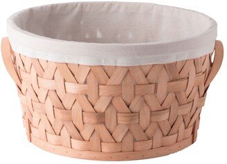 Wooden Round Display Large Basket Bins