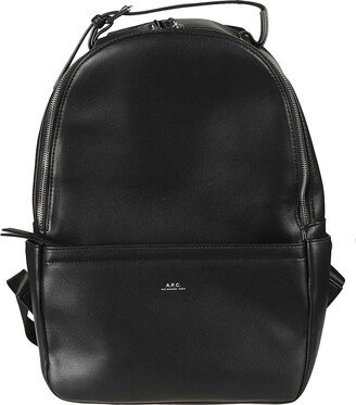 Logo Stamp Zipped Backpack