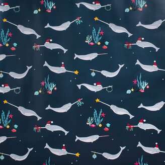 Fringe Studio Wrap Holiday Narwhal Blue