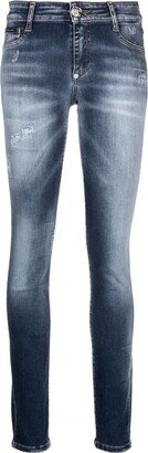 Logo-Patch Stretch Skinny Jeans-AA