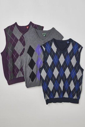 Argyle V-Neck Sweater Vest