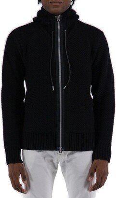 Zip Up Knitted Hoodie