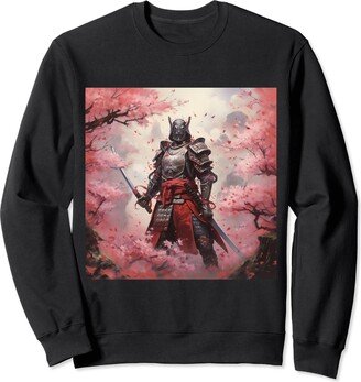 Samurai Sakura Blossom Haven Majestic Japan Samurai Blossoms in Timeless Splendor Sweatshirt