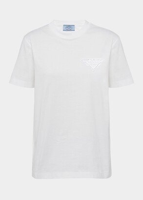 Logo-Embroidered Jersey T-Shirt