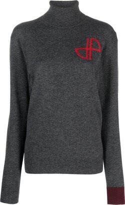 Graphite Grey Wool And Cashmere Jumper