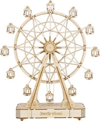 3D DIY Wood Puzzle DIY 3D Music Box Puzzle - Ferris Wheel - 232 pcs