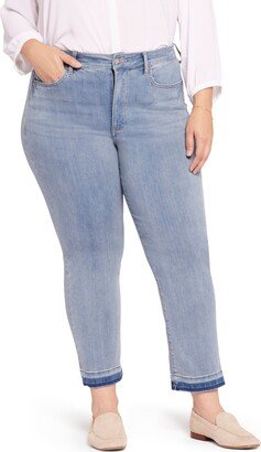 Marilyn High Waist Release Hem Ankle Straight Leg Jeans