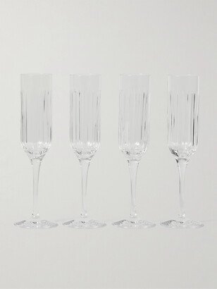 Soho Home Roebling Set of Four Crystal Champagne Flutes